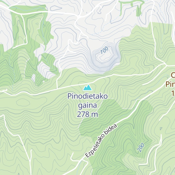 Map of Pinodietako gaina