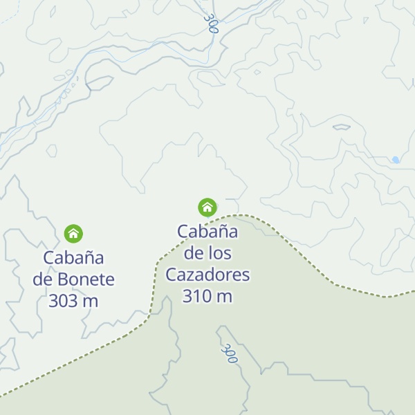 Map of Cabaña de los Cazadores