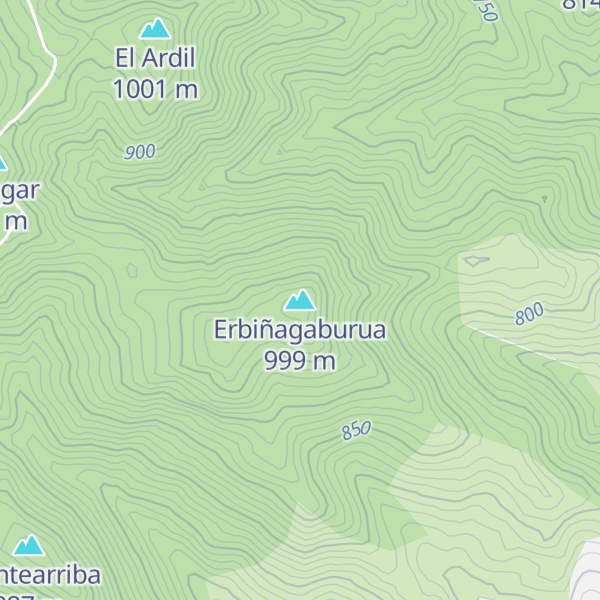 Map of Erbiñagaburua