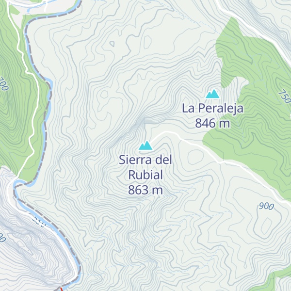 Map of Sierra del Rubial