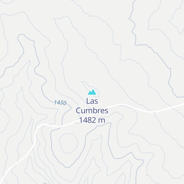 Map of Las Cumbres