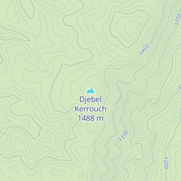 Map of Djebel Kerrouch