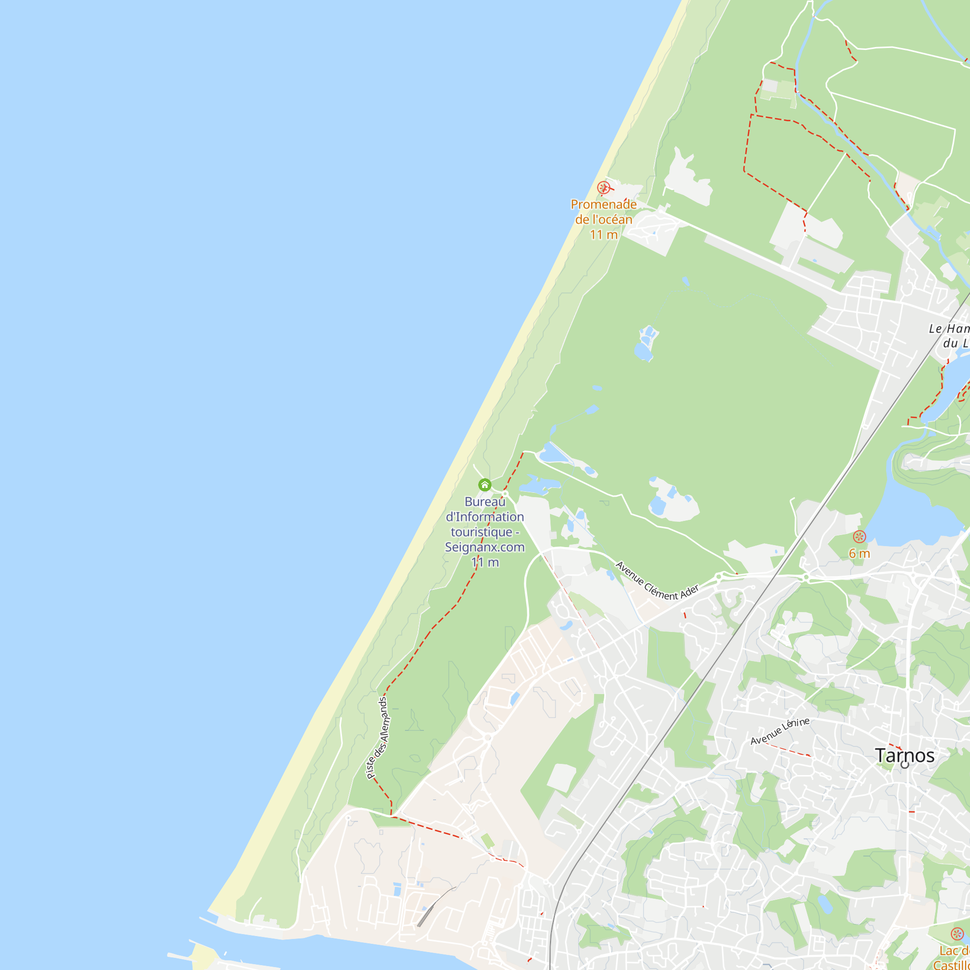 Bureau d'Information touristique - Seignanx.com map
