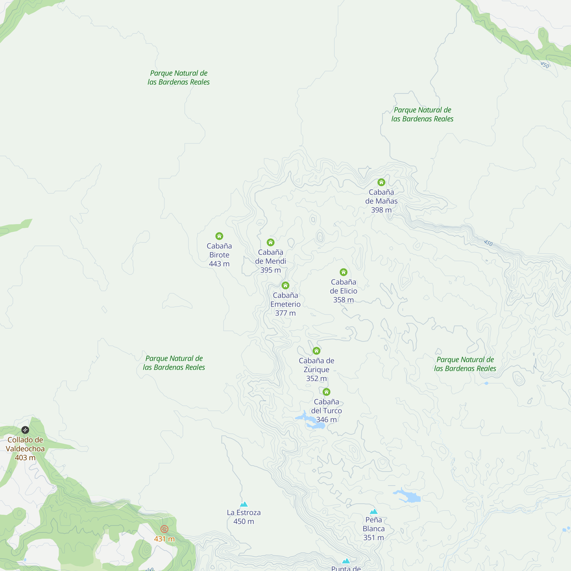 Cabaña Emeterio map