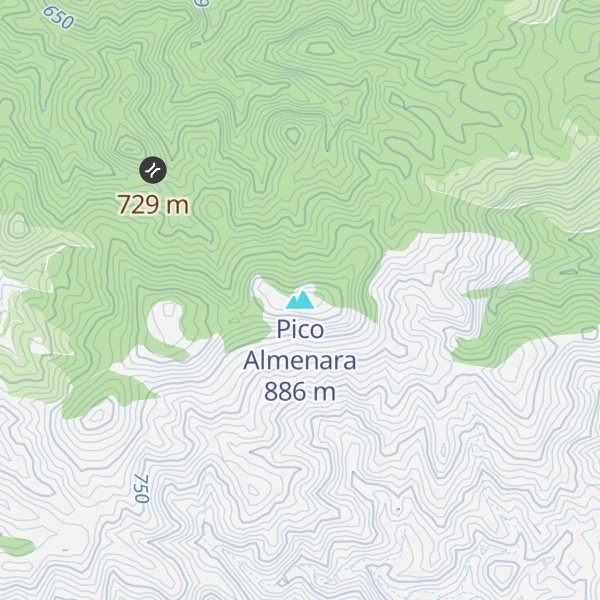 Map of Pico Almenara