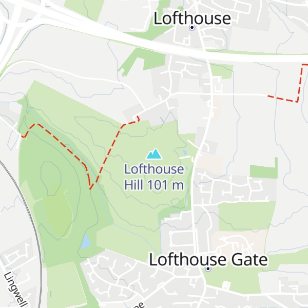 Map of Lofthouse Hill