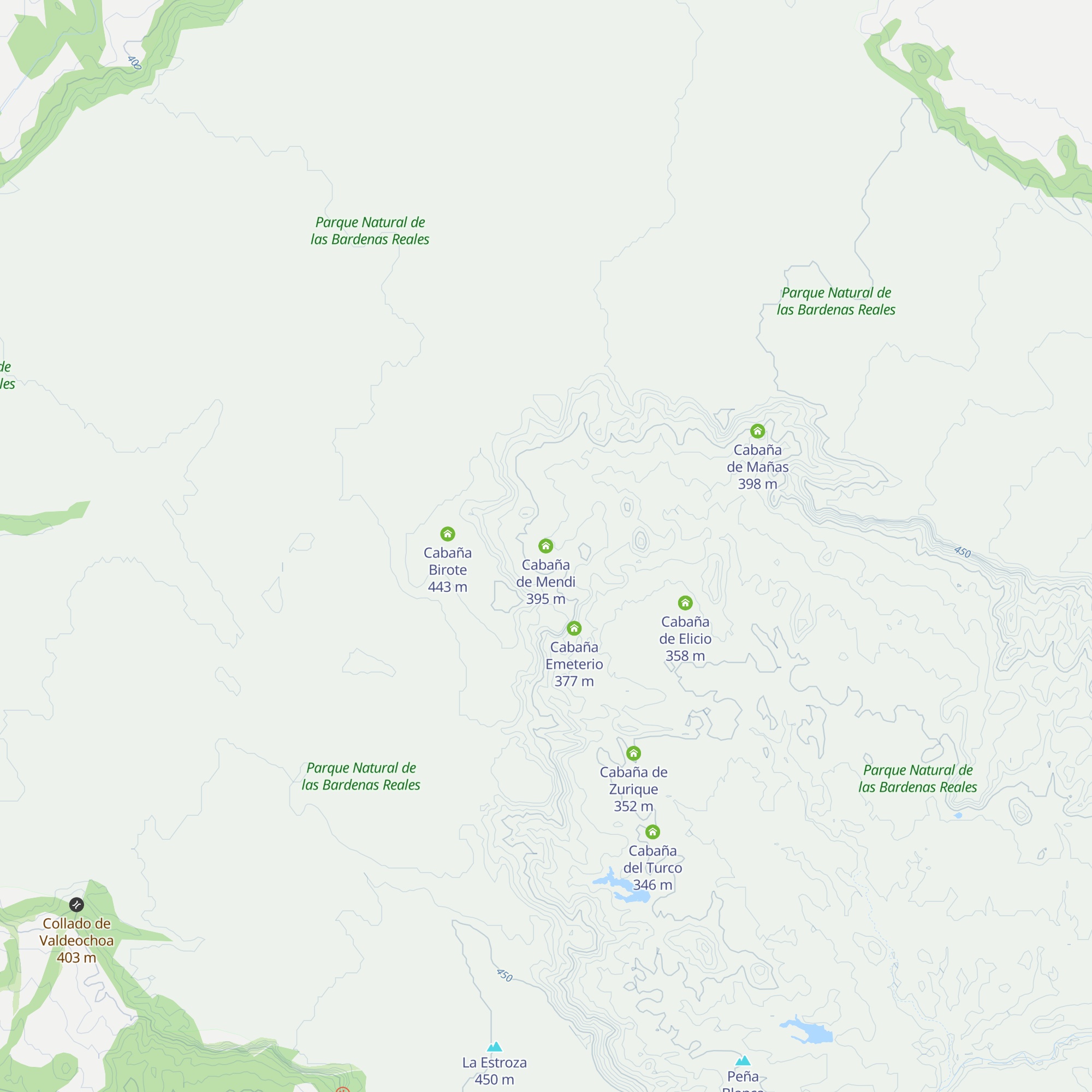 Cabaña de Mendi map