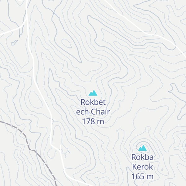 Map of Rokbet ech Chaïr