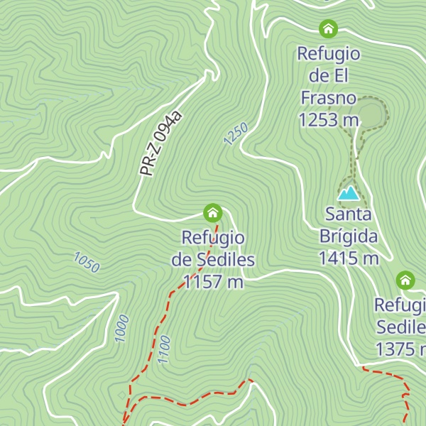 Map of Refugio de Sediles