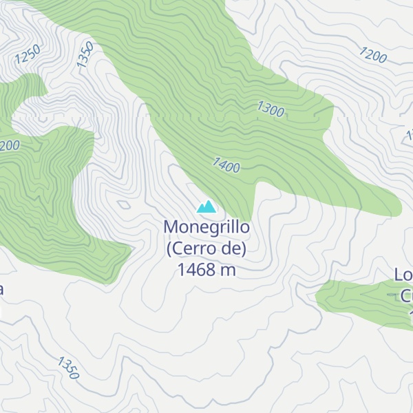 Map of Monegrillo (Cerro de)