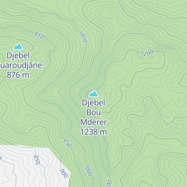 Map of Djebel Bou Mderer