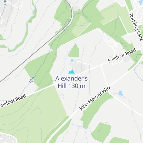Map of Alexander's Hill