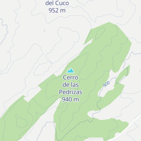 Map of Cerro de las Pedrizas