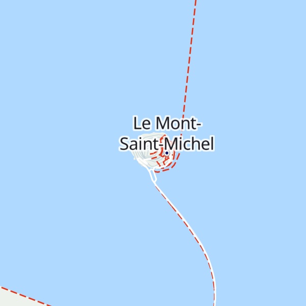 Map of Mont Saint-Michel