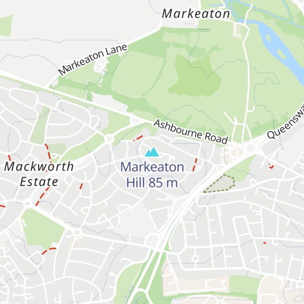 Map of Markeaton Hill