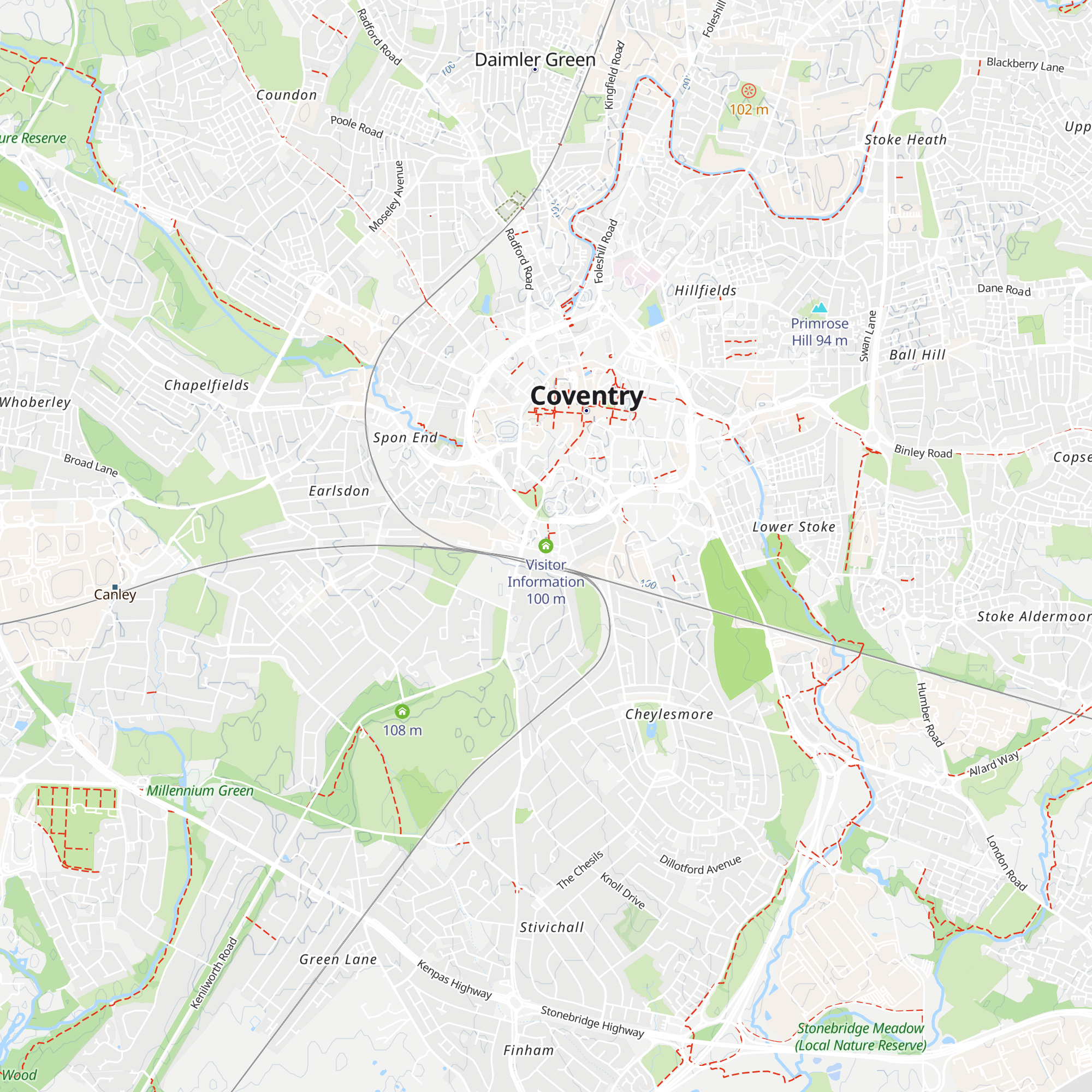 Visitor Information map