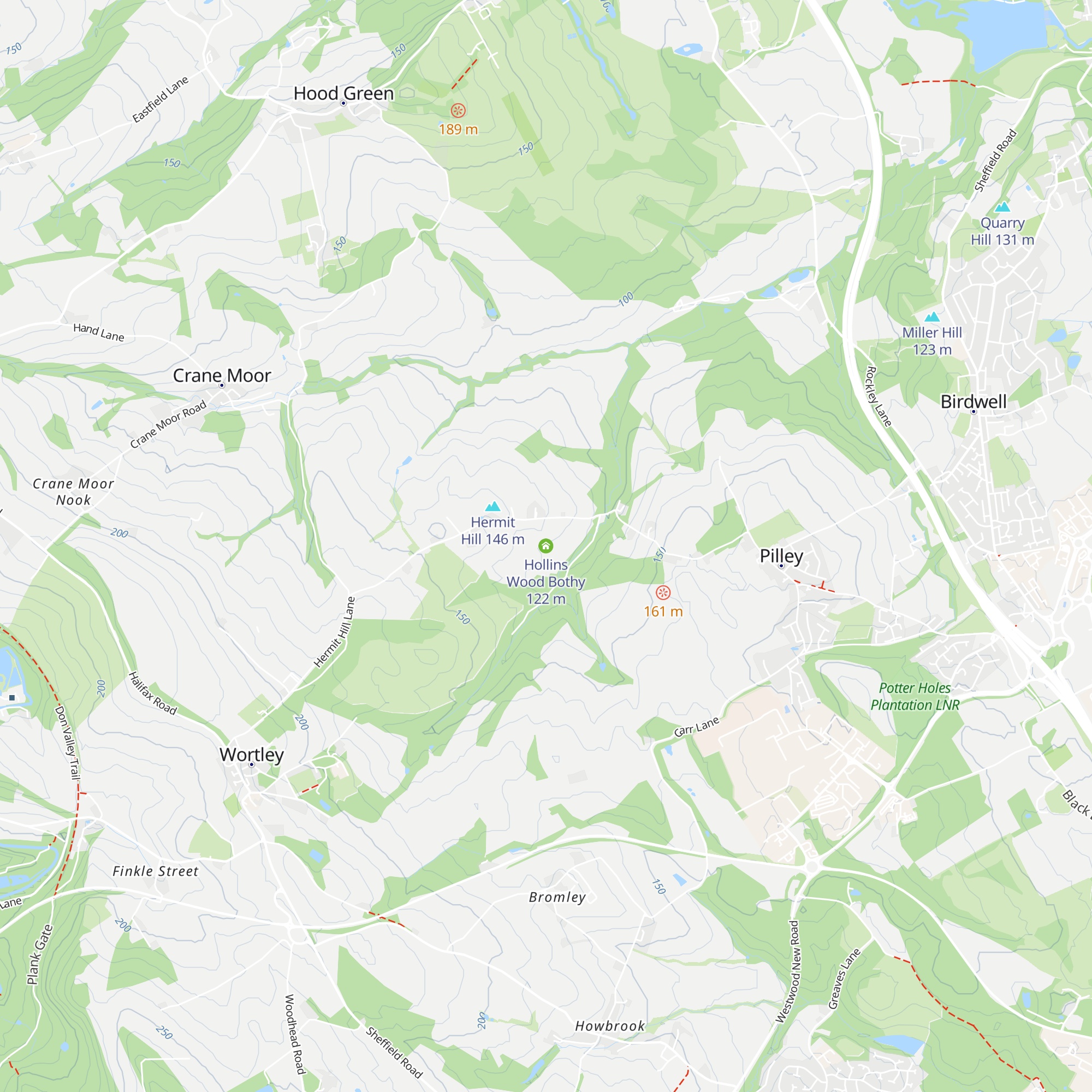 Hollins Wood Bothy map