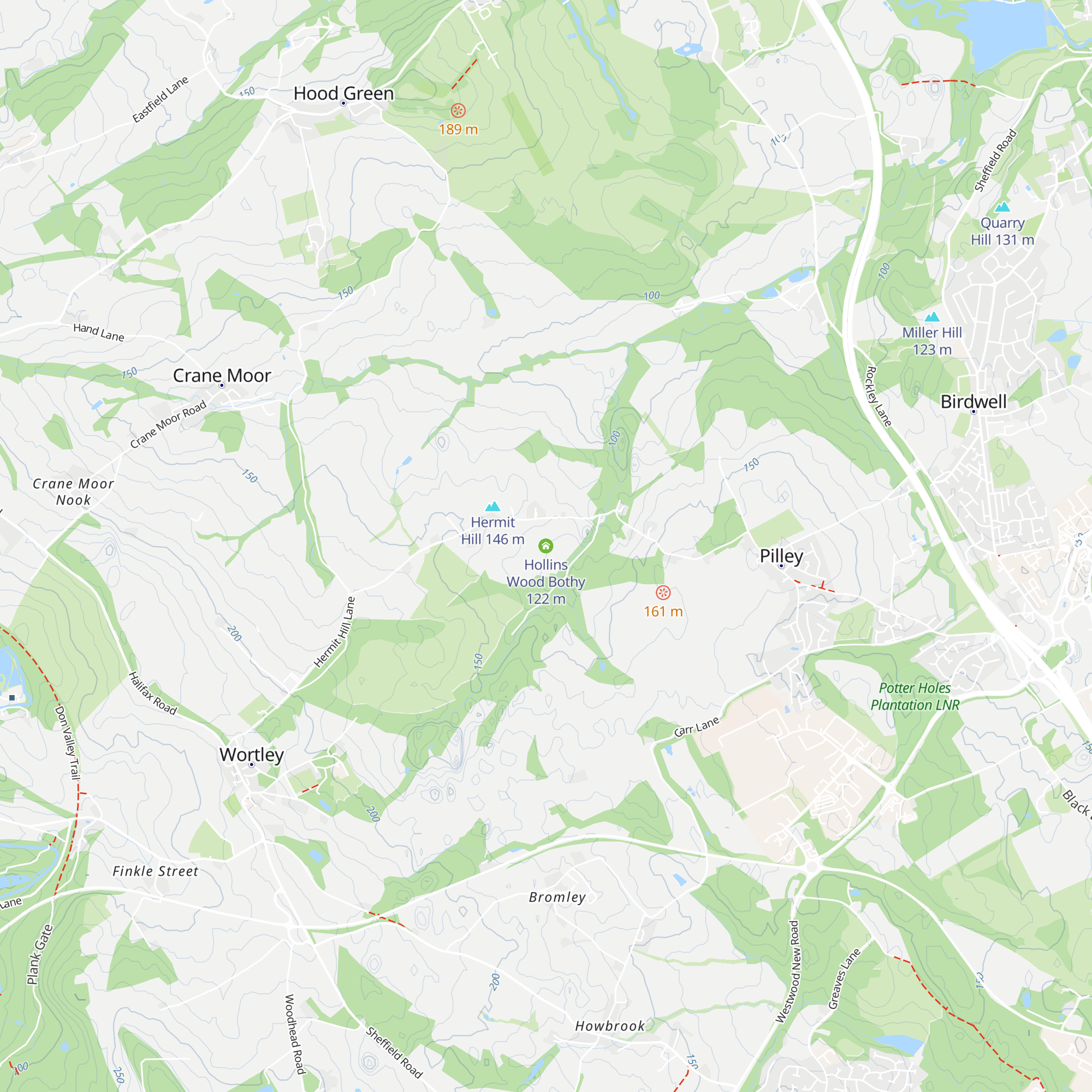 Hollins Wood Bothy map