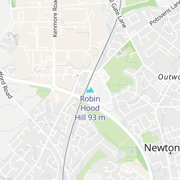 Map of Robin Hood Hill