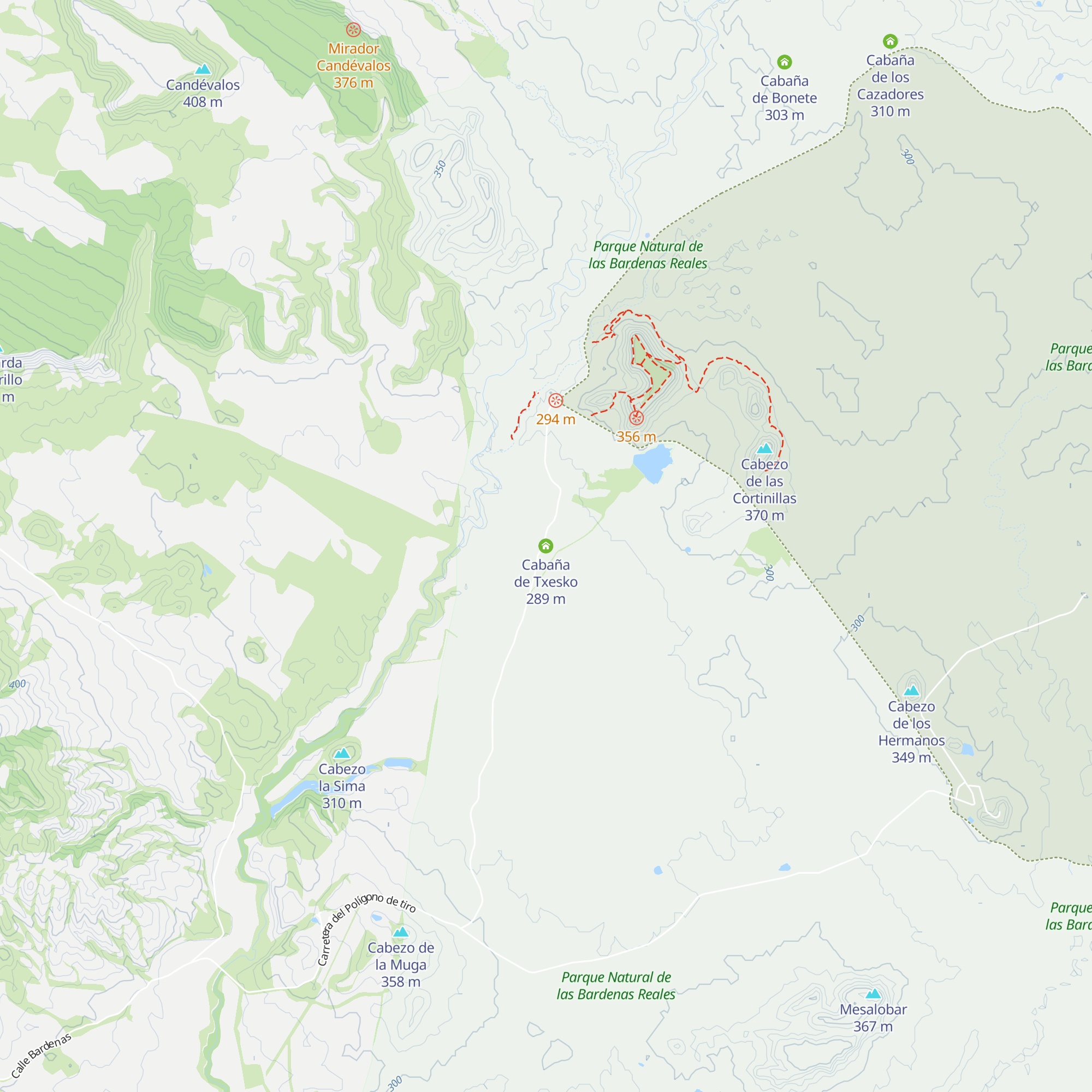 Cabaña de Txesko map