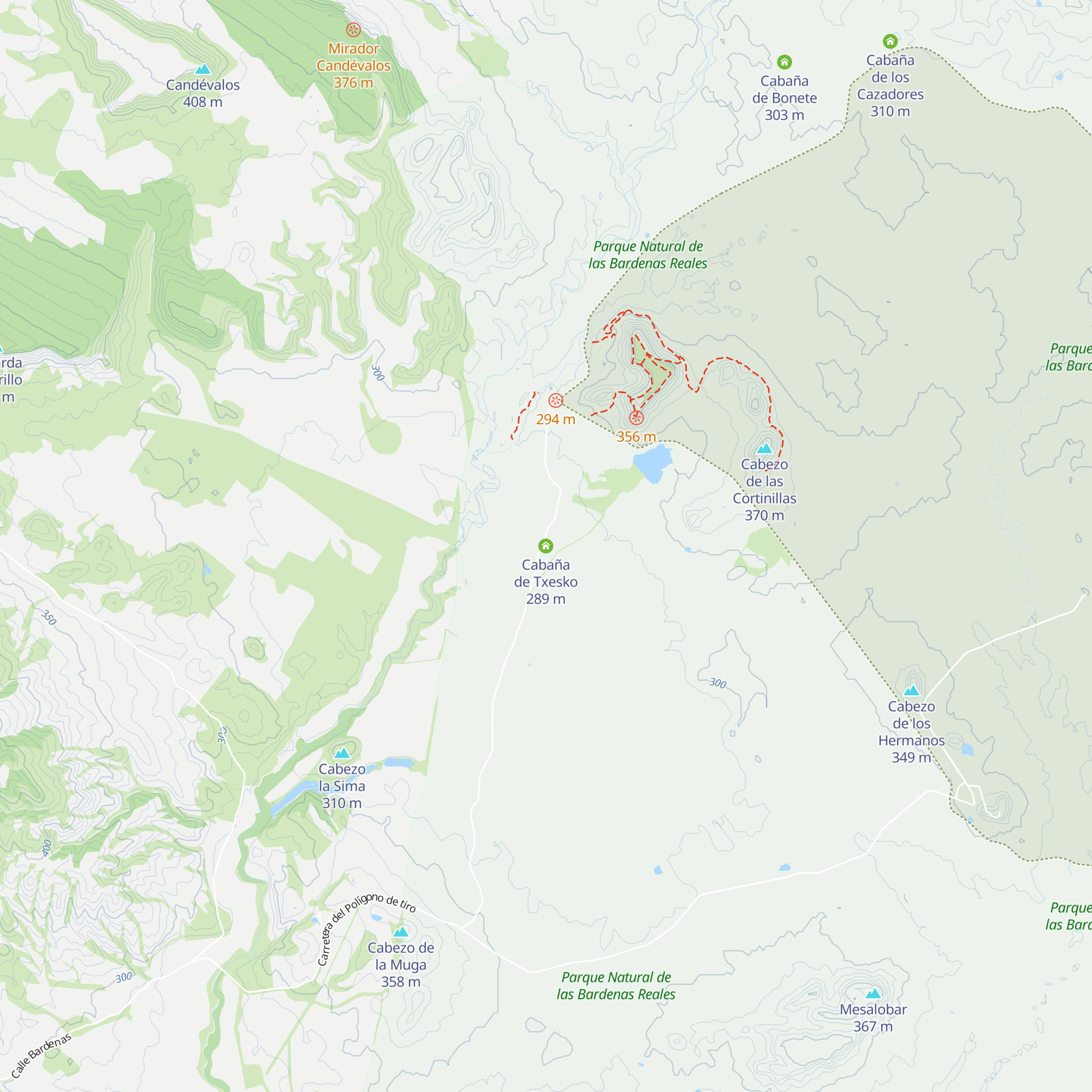 Cabaña de Txesko map