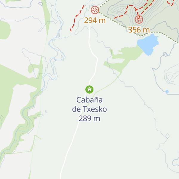 Map of Cabaña de Txesko