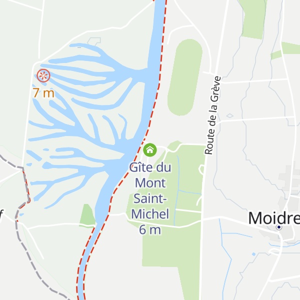 Map of Gîte du Mont Saint-Michel