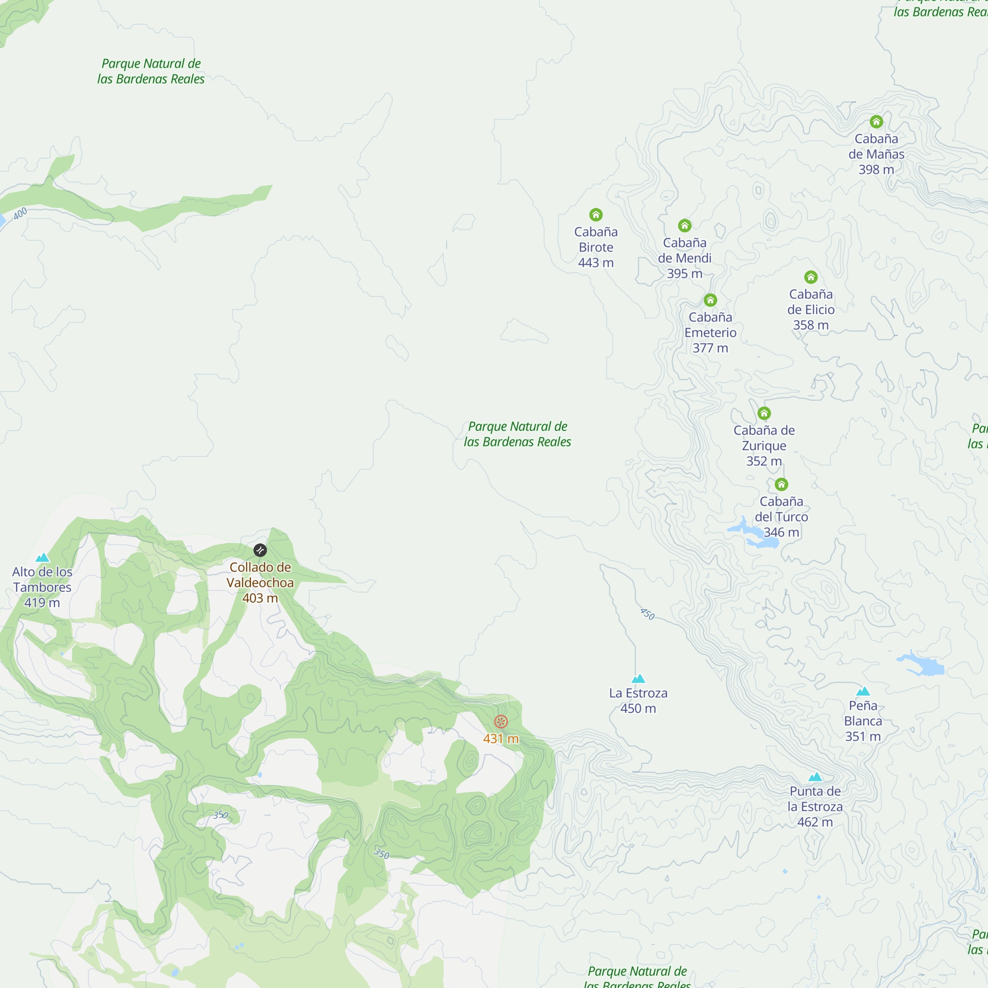 Cabaña La Mariana map