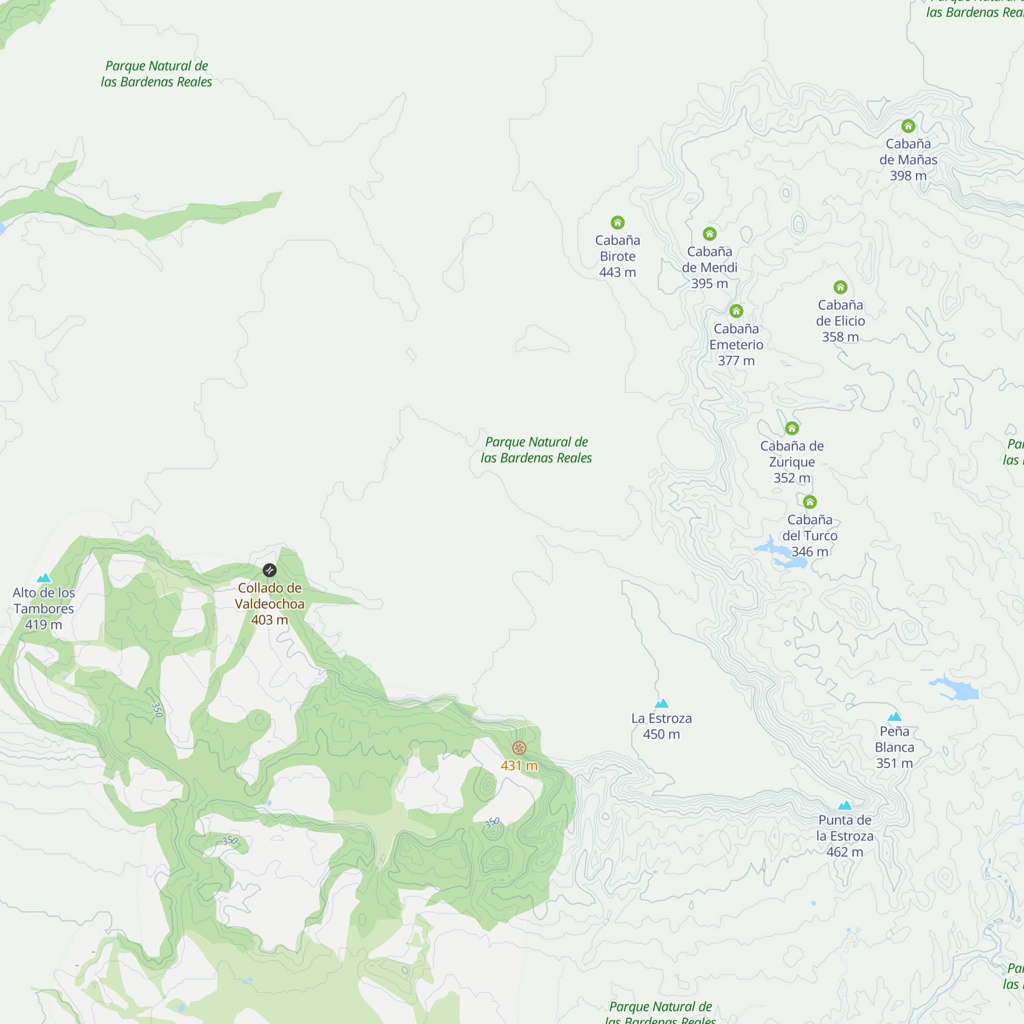 Cabaña La Mariana map