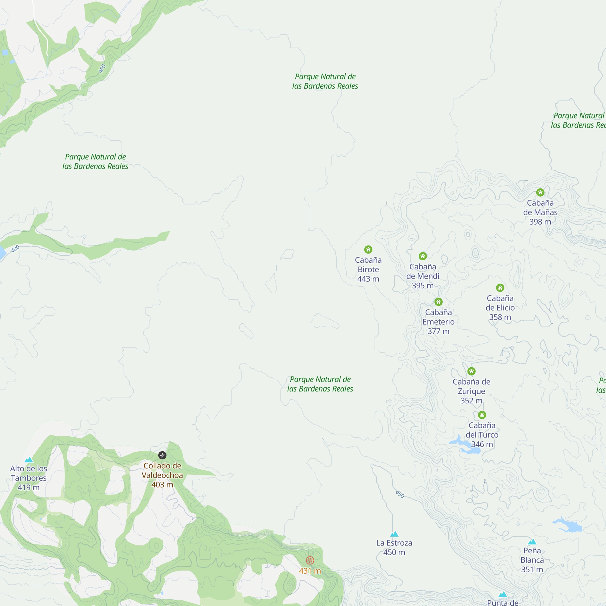 Cabaña Marta map