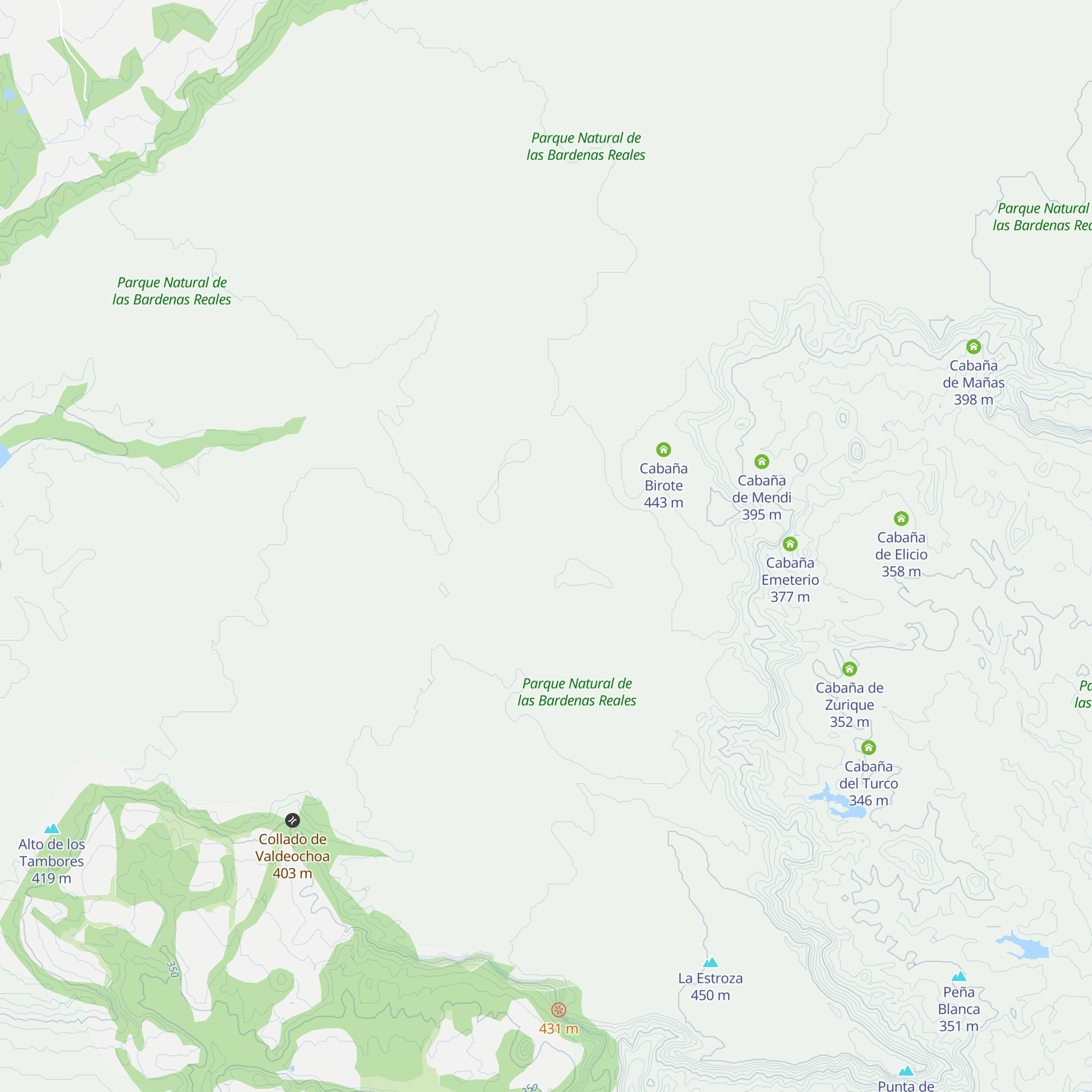 Cabaña Marta map