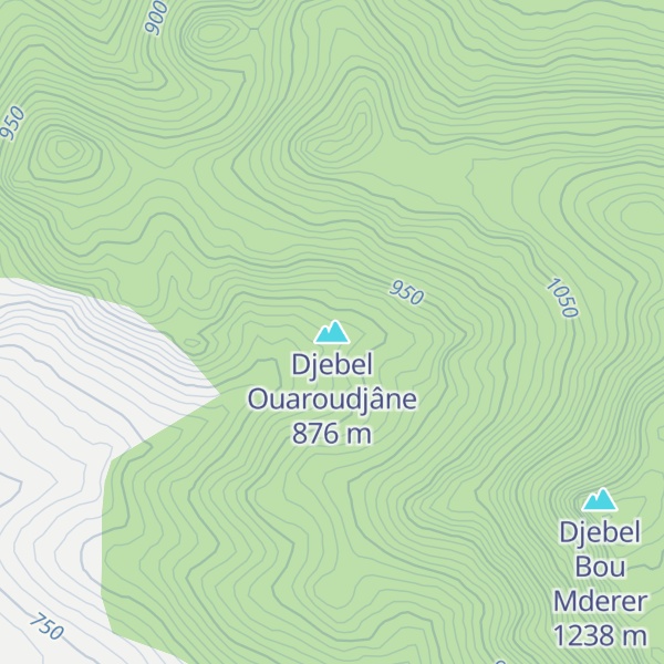 Map of Djebel Ouaroudjâne