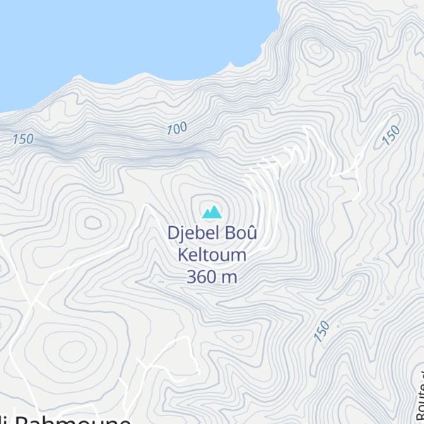 Map of Djebel Boû Keltoum