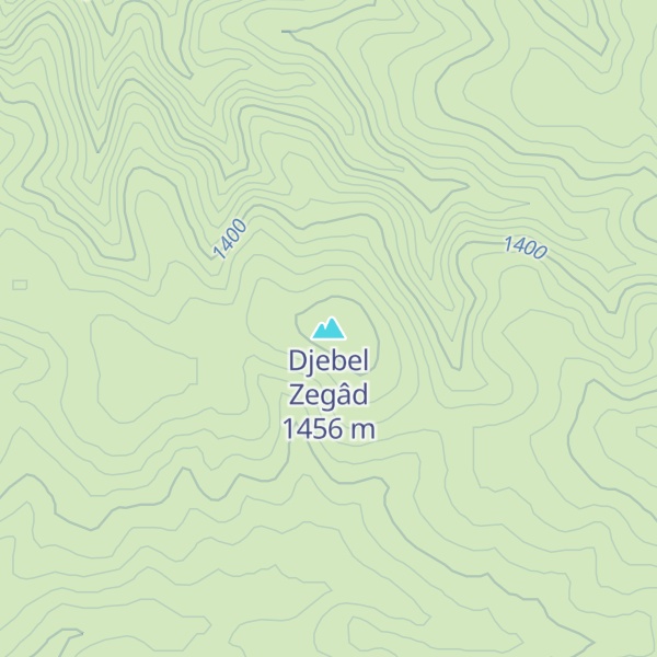 Map of Djebel Zegâd