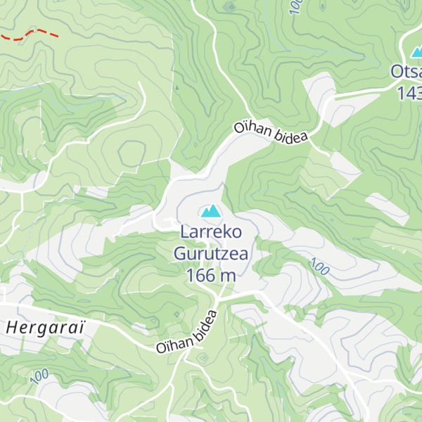 Map of Larreko Gurutzea