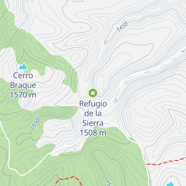 Map of Refugio de la Sierra