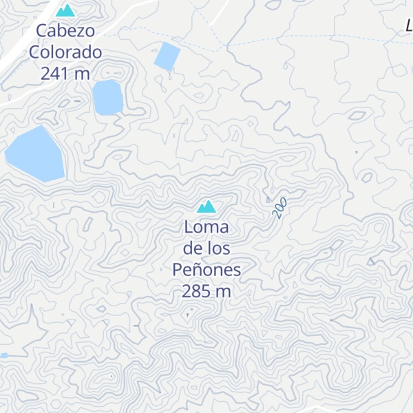 Map of Loma de los Peñones