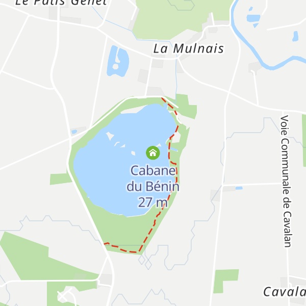Map of Cabane du Bénin