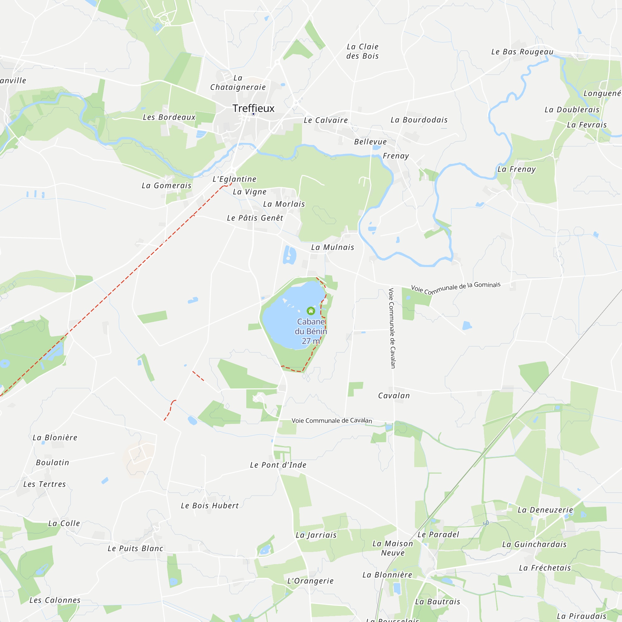 Cabane du Bénin map