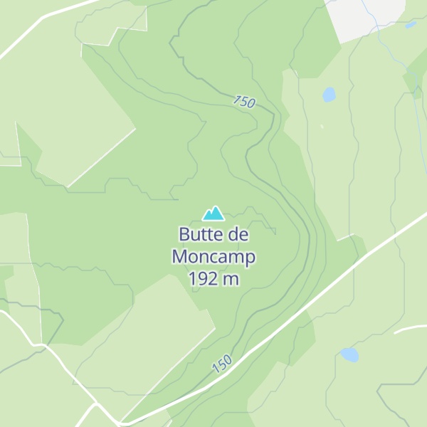 Map of Butte de Moncamp