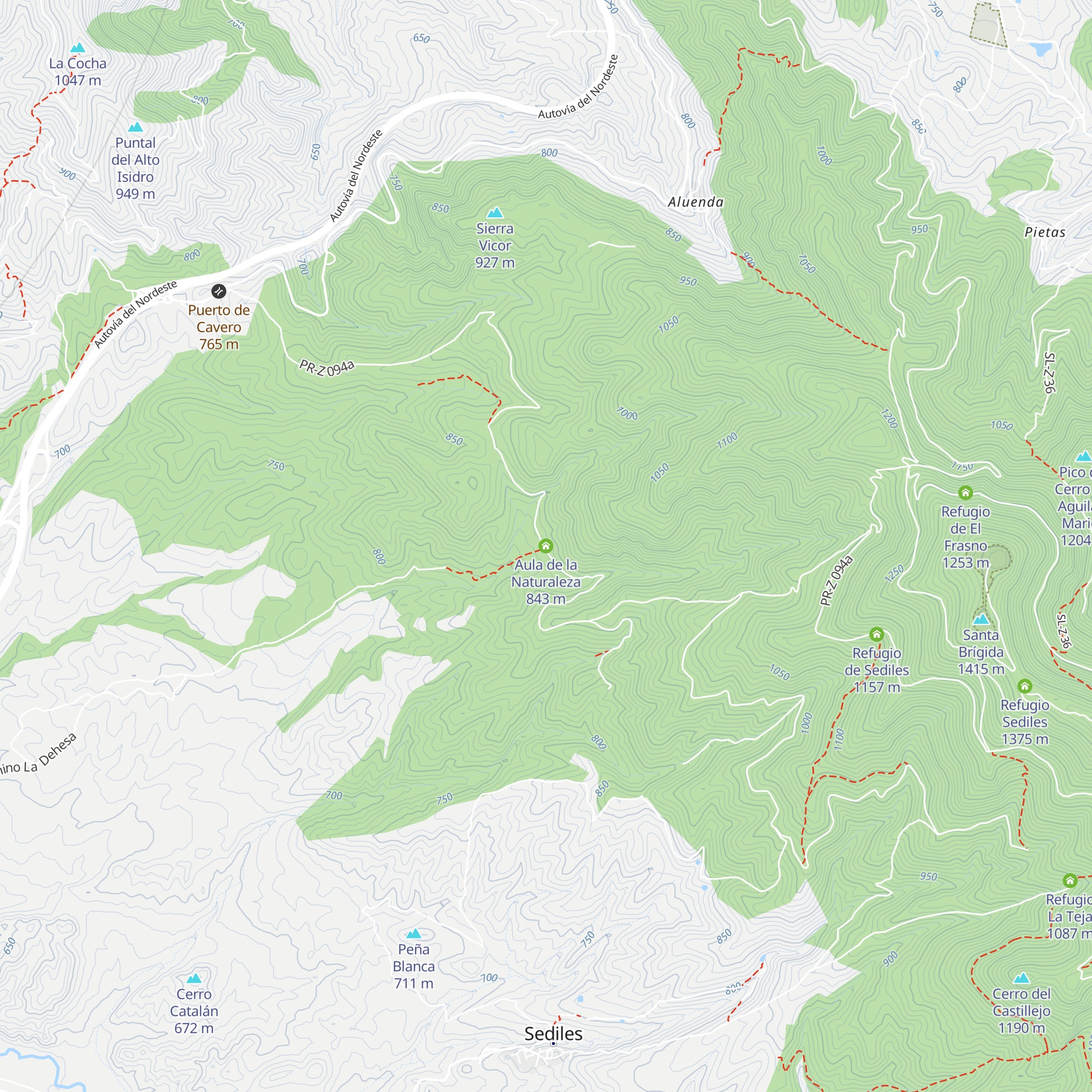 Aula de la Naturaleza map