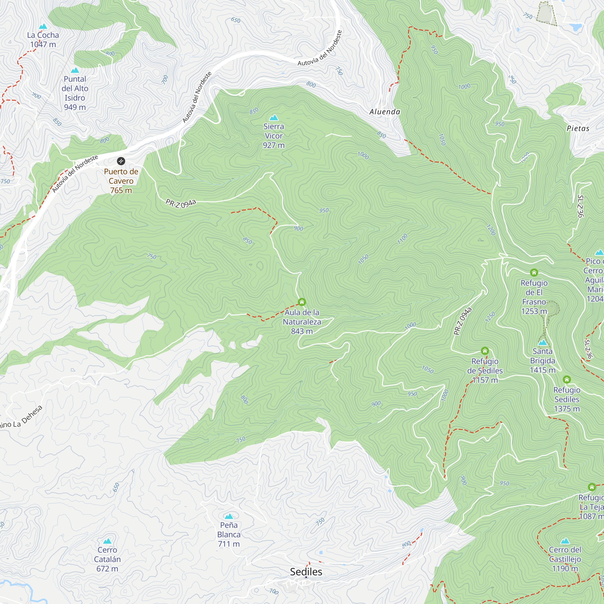 Aula de la Naturaleza map