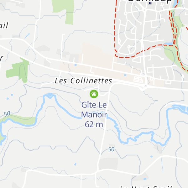 Map of Gîte Le Manoir