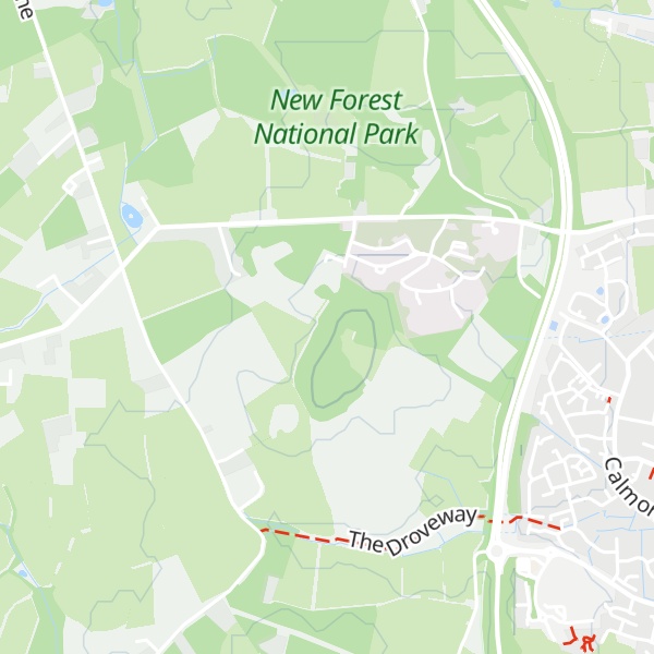 Map of Tatchbury Mount