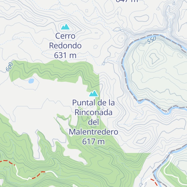 Map of Puntal de la Rinconada del Malentredero