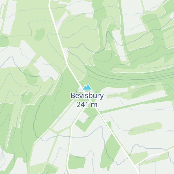 Map of Bevisbury