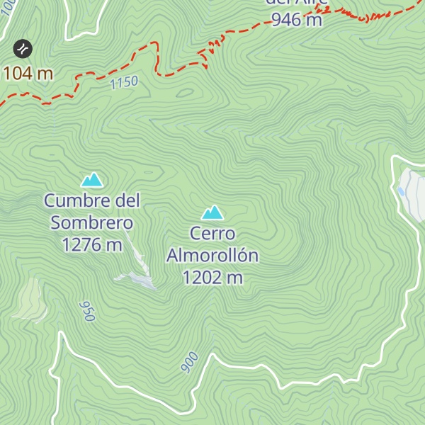 Map of Cerro Almorollón