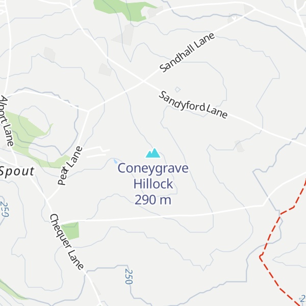 Map of Coneygrave Hillock