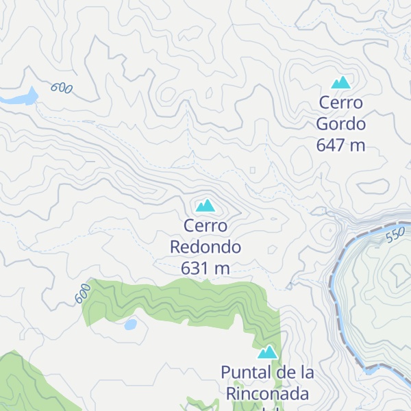Map of Cerro Redondo