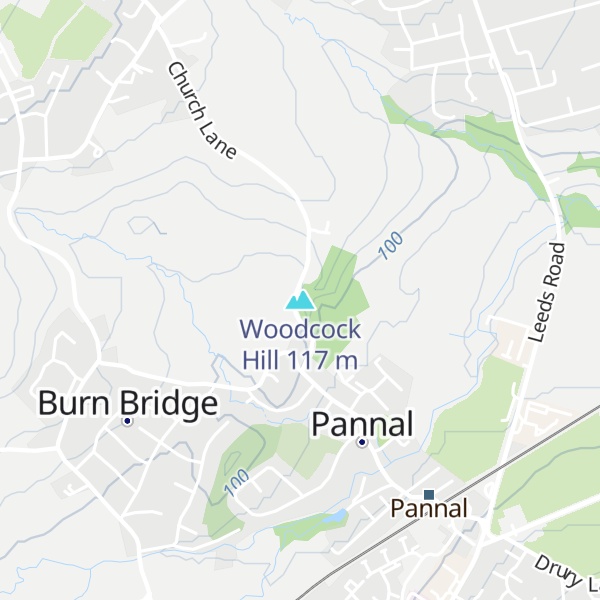 Map of Woodcock Hill